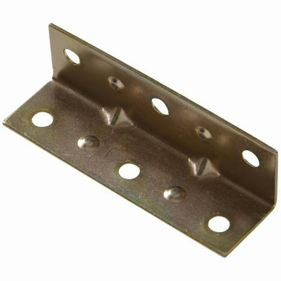 Hillman 853074 1.5 x 0.75 in. Zinc & Yellow Dichromate Inside Corner Brace