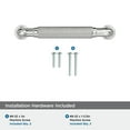 thumbnail image 4 of Amerock Collet 3-3/4 inch (96mm) Center-to-Center Polished Chrome Cabinet Pull, 4 of 6