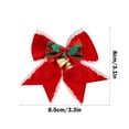 thumbnail image 3 of asxite Christmas Decorations,New Christmas Faux Hemps Small Bow Bells Christmas Tree Gift Boxes Christmas Decoration Bows, 3 of 6