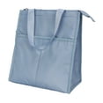 thumbnail image 5 of Mainstays Reusable Polyester Adult Lunch Bag, Blue, 5 of 11