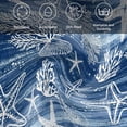 thumbnail image 6 of Navy Blue Coastal Cloth Napkins, Summer Beach Nautical Starfish Coral Vintage Washable and Reusable Dinner Napkins Set of 4, Table Napkin for Kitchen Party Birthday Wedding Hotel Housewarming 20"x20", 6 of 9
