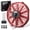 Red, variant on DNA Motoring 10 Inch High Performance Black Electric Slim Radiator Cooling Fan Assembly Kit