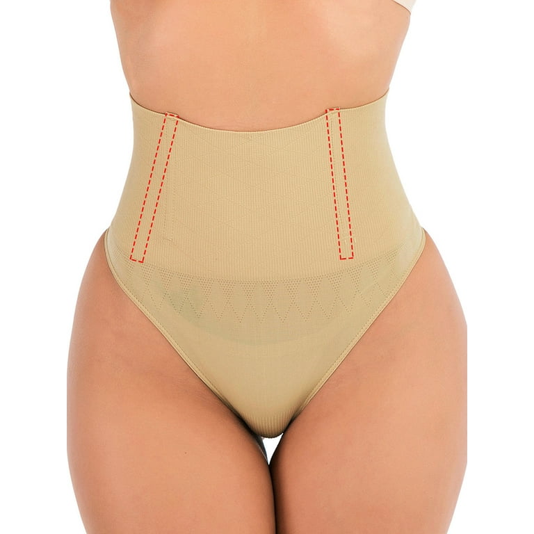 Women Thong Panty Shaper High Waist Tummy Control Panties Slimming Underwear  Waist Trainer Shaping Briefs Butt Lifter Shapewear
