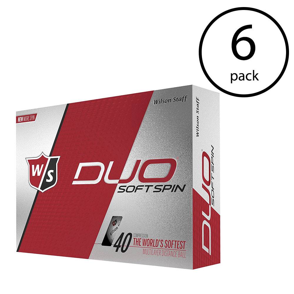 Wilson Staff Duo Soft Spin Golf Balls, 72 Pack