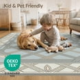 thumbnail image 4 of ODIKA Symmetrical Vintage Doormat With Decorative Corner Accent Details Non-Slip Chair-Friendly for Dining Room, Basement, Large Office, 4 of 7