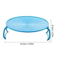 thumbnail image 2 of Miyuadkai Claerance! Microwave Heating Tiered Steaming Tray Rack Blue, Microwave Plate Stacker, Microwave Tray Rack,Oven Tray Rack,Steaming Rack with Legs, 2 of 2