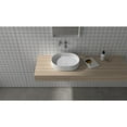 thumbnail image 6 of Ruvati 19 x 14 inch Fluted Vessel Bathroom Sink Solid Surface Modern Matte White, 6 of 8