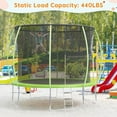 thumbnail image 2 of 10FT Trampoline with Enclosure Recreational Trampolines with Ladder Outdoor Trampoline for Kid Adults, 2 of 9