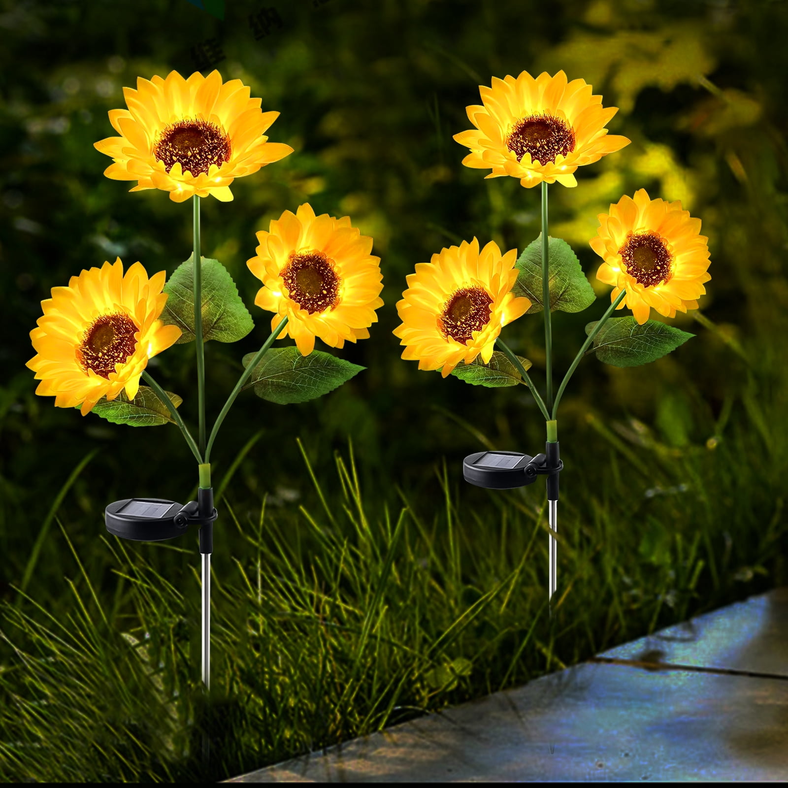 OriginalSoucing Solar Yellow LED Landscape and Walkway Light (2 Pack)