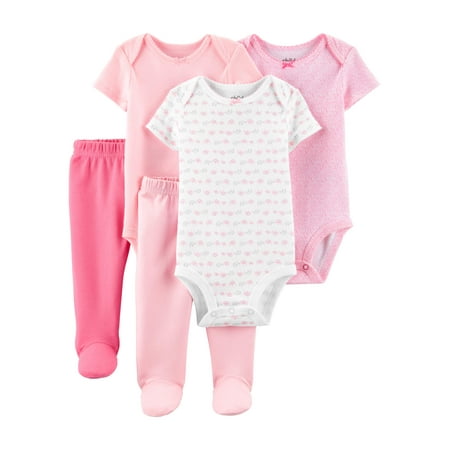 Child of Mine by Carter's Baby Girl Short Sleeve Bodysuits & Pants,
