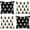 Bw Xmas Tree, variant on Set of 4 Merry Christmas Trees Black White Snowflake Throw Pillow Covers Winter Xmas Square Decorative Pillow Cases Cushion Cover Outdoor Decorations Sofa Cotton Linen 18x18 Inch