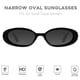 thumbnail image 2 of Gafas de sol mosanana Retro Oval Black para mujer UV400 MS52360, 2 of 7