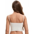 thumbnail image 2 of Unique Bargains Women's Lace Wave Trim V Neck Cropped Camisole M White, 2 of 6