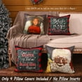 thumbnail image 3 of Black Santa Christmas Decorations African American Christmas Pillow Covers 18x18 Set of 4 for Living Room Couch and Sofa (Black Girl Angel), 3 of 6