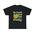 thumbnail image 2 of My Favorite Softball Player Calls Me Nanny Sunflower T-Shirt, 2 of 2