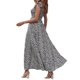 thumbnail image 4 of Moda Mujer Vestidos Cuello cuadrado Verano Impresión Casual Sin mangas Vacaciones Playa Vestido largo Fridja  hjkh3013, 4 of 6