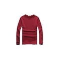 thumbnail image 1 of Sonducket Top básico para hombre, ropa interior cálida de otoño, Base para clima frío, ropa de Color sólido, Jersey informal de ocio, deportes, Camisetas METRO Rojo Espesar Sonducket AP013161-13, 1 of 6