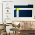 thumbnail image 5 of Elephant Stock Tennis Court Line Wall Art - Horizontal Canvas Wall Art - Living Room Wall Decor - Sports Canvas - Blue And White Decor - 48" x 32", 5 of 8