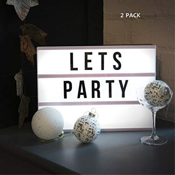 eutuxia cinematic light box with letters led light box, room decor