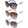 thumbnail image 2 of 3 Pack Oversized Round Plastic Frame Fashion Sunglasses for Women, 2 of 2