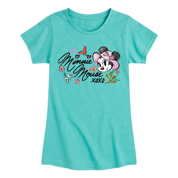Disney - Minnie Mouse Xoxo - Toddler & Youth Girls Short Sleeve Graphic T-Shirt
