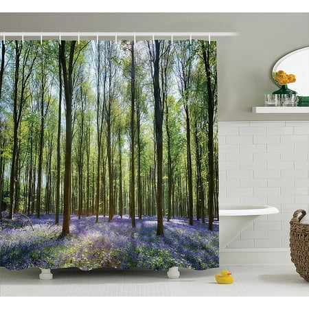 Tree Shower Curtain Woodland Decor By Bluebells In Wepham Woods Landscape Flowers Rural Countryside Fabric Bathroom Accessories Set Tree Shower Curtain Woodland Decor By Bluebells In Wepham Woods Landscape Flowers Rural Countryside Fabric Bathroom Accessories Set
