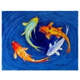 thumbnail image 1 of Betsy Drake PM857 Ensemble de 4 Napperons Koi Tourbillonnants, 1 of 1