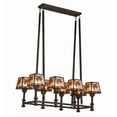 thumbnail image 5 of Meyda Tiffany 170354 Balsam Pine 8 Light 38" Wide Linear Chandelier - Cafe-Noir, 5 of 5