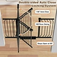 thumbnail image 7 of FURDEAR Extra Wide Baby Gate for Doorways 52.6"-62.2" Metals Blcak, 7 of 7