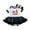 Black, variant on XIYON Jumpsuit For Girls Newborn Infant Baby Girls Print Spring Autumn Halloween Pumpkin Short Sleeve Romper Bodysuit Headbands Clothes 0-3 Months