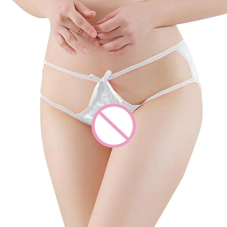 Eashery Womans Brief Panty Lace Cutout Comfortable Womens Briefs White One Size