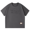 thumbnail image 4 of sususu Gym Shirts Men , Men's Undershirts , Fashionable Stamp Print Crew Neck Short Sleeve Tee For Men Casual Comfort Fit Basic Top Daily Wear Summer T-Shirt, 4 of 4