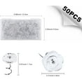 thumbnail image 2 of 50 Pieces Upholstery Twist Pins Clear Rose Heads Bed Skirt Pins for Slipcovers Bedskirts Car Slip Furniture Covers in Place, 2 of 5