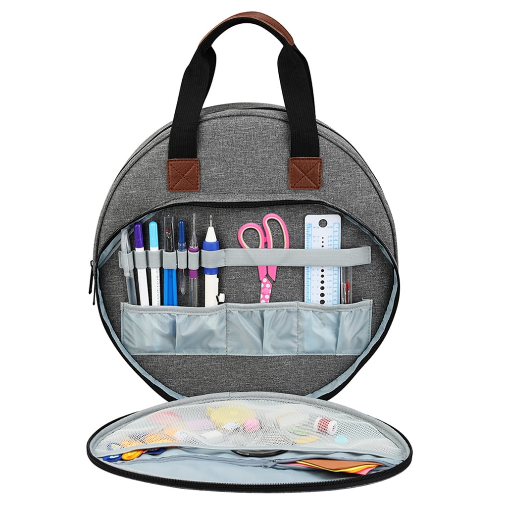 Round Crochet Hooks Knitting Bag Organizer Yarn Storage for Case Sewing Tools To