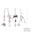 thumbnail image 3 of 4Pcs Bowknot Star Pendant Phone Charm Hangings Rope Sweet Phone Chain Strap Bag Decoration Lanyard Keychain Accessory, 3 of 8