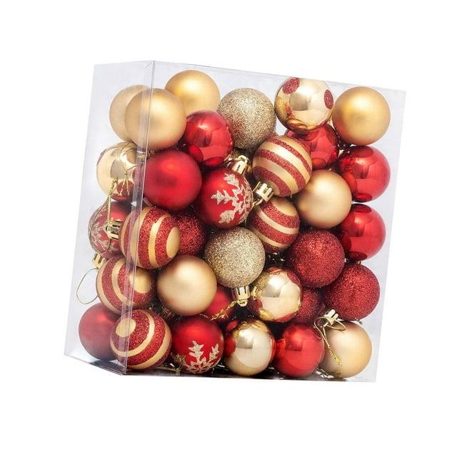 50 Piezas Adornos de Bolas de Navidad Artesanía Decorativa para Decoración Navidad año Nuevo