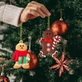 thumbnail image 4 of 12 Pzas Adornos de Hombre de Jengibre Lindo Muñeco de Nieve Figuras de Plástico Surtidas Adornos Casa de Galletas de Azúcar para Árbol de Navidad Colgante Fiesta Decoraciones DIY 3 Pulgadas de Alto, 4 of 6