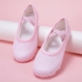 thumbnail image 3 of LYHaoo Elegant Girls Dance Shoes Sparkling Glitter Ballet Flats with Strap For Party Performance Practice ,Pink,Sizes 12.5(7.28") Little Kid, 3 of 5