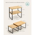 thumbnail image 3 of SONGMICS Estante para Especias, Juego de 2, Organizador de Armario, Especiero de Cocina Extensible, Negro y Natural, 3 of 5