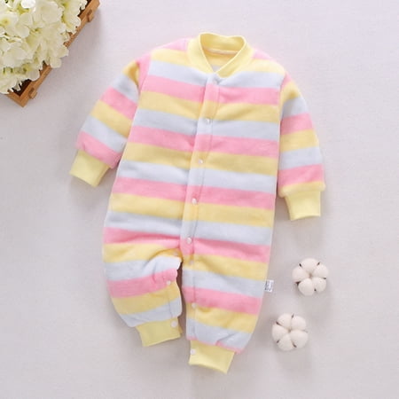 

Hunpta Infant Baby Playsuit Jumpsuit Romper Boy Fleece Girl Warm Clothes Thick Girls Outfits&Set
