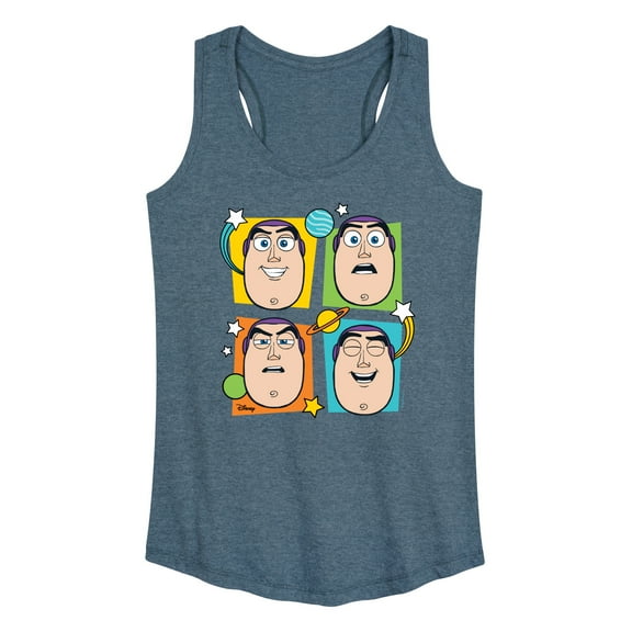 Toy Story 4 - Buzz Grid - Women's Racerback Tank Top
