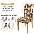 thumbnail image 5 of Washable Butterfly Floral Dining Chair Covers Set of 4, Stretch Polyester Kitchen Slipcovers, Removable Seat Protector for Home or Gathering, 5 of 5