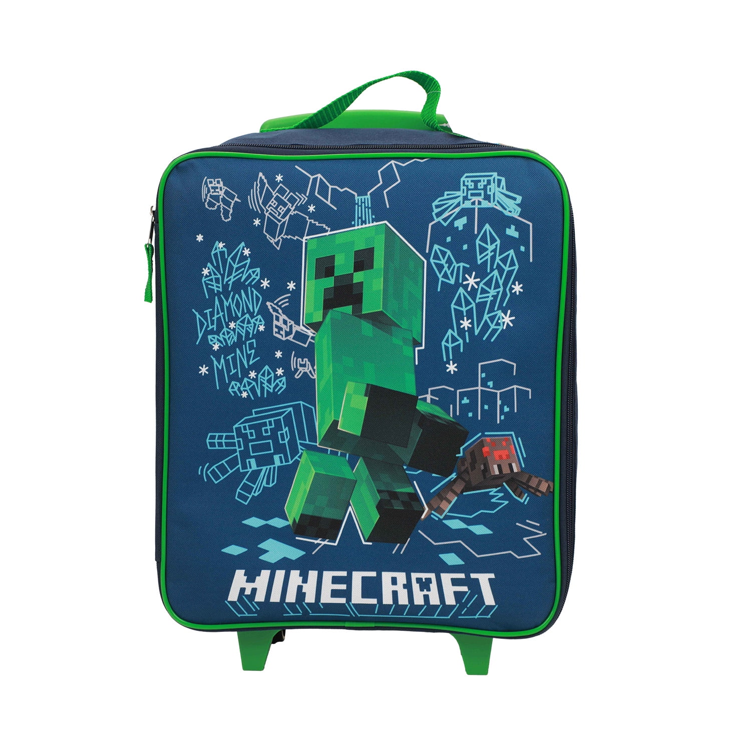 Minecraft Creeper Doodles 14 Kids Suitcase