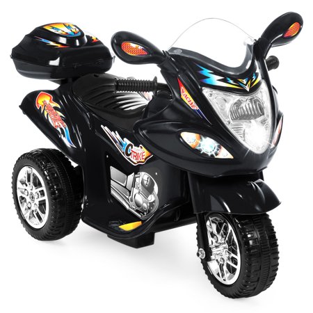 Best Choice Products Kids 6V Electric 3-Wheel Motorcycle Ride On, LED Lights/Sound, Storage, (Best Motorcycle Rides In Bc)