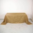 thumbnail image 4 of BalsaCircle 90" x 132" Gold Accordion Crinkle Taffeta Rectangular Tablecloth Reception, 4 of 8
