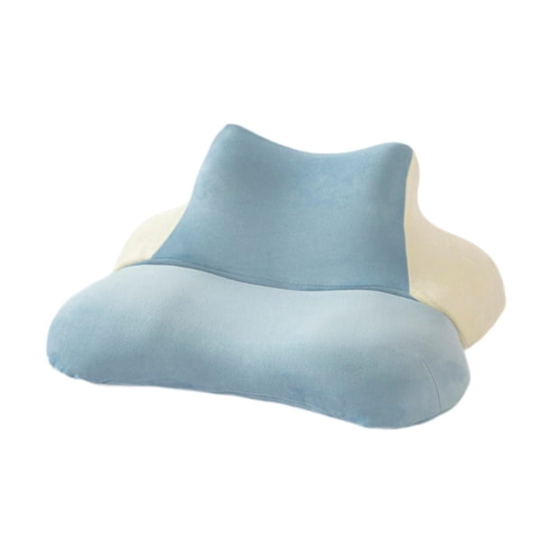 Almohada para descansar en la cama Almohada para la siesta en el escritorio Almohada para dormir Azul