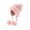 Pink, variant on Daznico Cable Knit Ear Flap Beanie with Triple Pom Pom Ties Lined Thermal Windproof Winter Hat Ear Protection Accessories for Ladies Outdoor Activities in Cold Weather