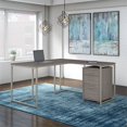 thumbnail image 2 of Bush Business Furniture Method by Kathy Ireland 60" L Desk with File Cabinet in Cocoa, 2 of 7