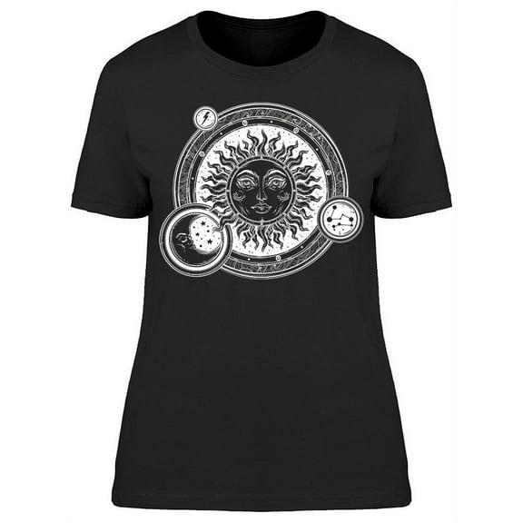 Vintage Sun T-Shirt Women -Image by Shutterstock, Female Large