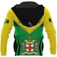 thumbnail image 6 of Personalized Jamaica Hoodie - Men & Women Jamaican Pride Shirt Gifts (ZipHoodie, XL), 6 of 7